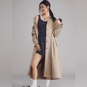 Anthropologie The Tobie Trench Coat by Exquise
